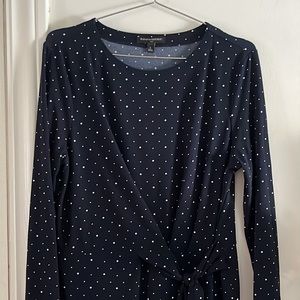 Banana Republic | Navy Polka Dot Dress